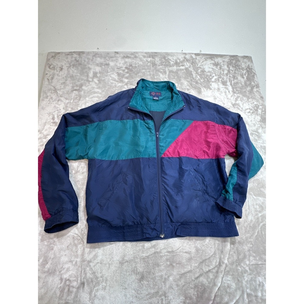 VTG 90s Roundtree & Yorke Sport Silk Jacket Men's XL Windbreaker Bomber